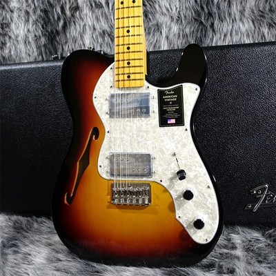 Fender American Vintage II 1972 Telecaster Thinline 3-Color Sunburst 2023 o8860