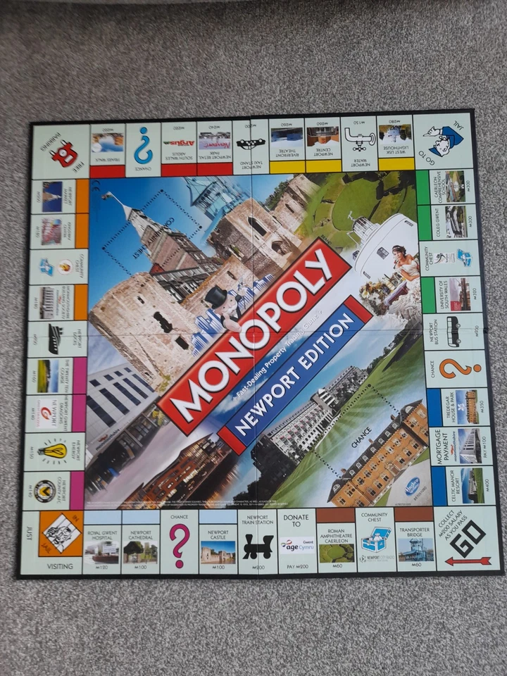 Monopoly Newport Edition Board Game SEALED CONTENTS c2014 - Image 2 of 4