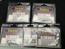 Vintage Daiichi 2451 Salmon Steelhead hooks Japanned Finish