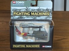 Corgi Bell UH-1C Huey Helicopter USMC Vietnam Die-Cast Showcase 1:100 Scale NIB!