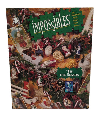 Tis The Season Impossible Borderless Puzzle Be Puzzled 750 Piece            PS3+