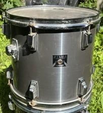 Vintage Tama Swingstar 12 x 11 Rack Tom Japan Grey Stainless Steel