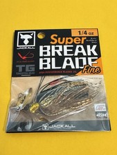 Jackall Super Break Bladed Jig 1/4oz 2.5”Hologram Gold FreeShipping