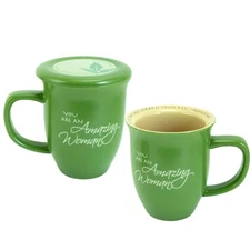 Abbey Gift Amazing Woman Ceramic Mug & Coaster Set