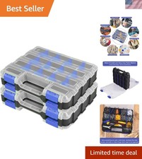 Small Parts Organizer Box Storage Case Tools Box Organizer Double Side 34 Com...