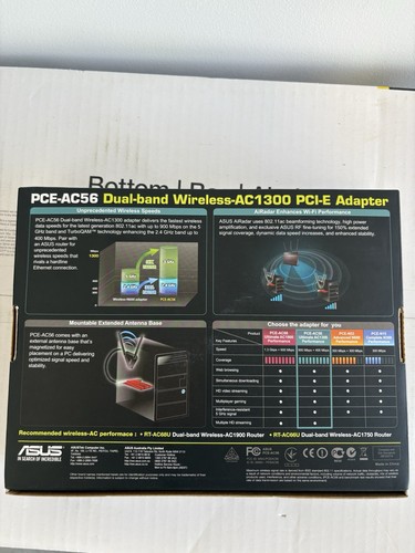 ASUS PCE-AC56 AC1300 Dual Band PCI-Express WIFI Adapter Network Card - Picture 7 of 10