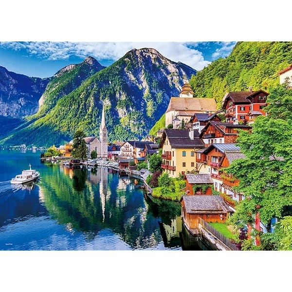 500 piece jigsaw puzzle Beautiful lakeside Hallstatt (Austria) (38x53cm)