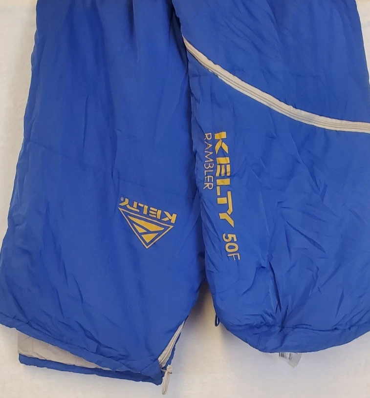 Kelty Rambler 50 F Sleepingbag Blue 2.2 lb Comfort Tuck Zipper