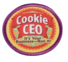 Girl Scouts COOKIE CEO It's Your Business- Run It! Patch Badge Triangle Juniors