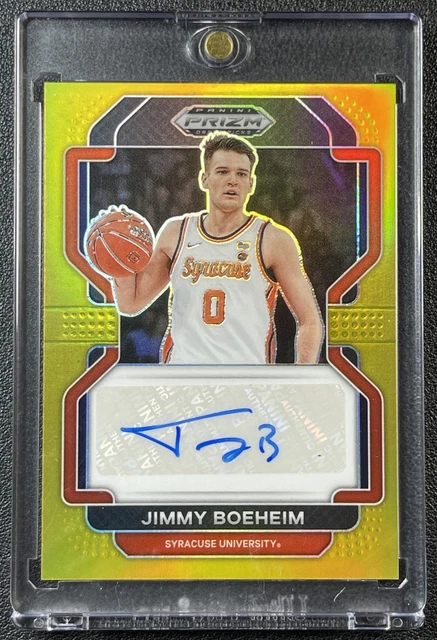 JIMMY BOEHEIM 2022-23 PANINI PRIZM DRAFT PICKS #DP-JIM AUTO GOLD 02/10