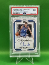 2024-25 National Treasures Chet Holmgren Archive Ink Auto /75 ~ OKC ~ Thunder