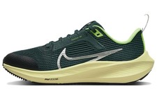 Nike Air Zoom Pegasus 40 Deep Jungle DX2498-301 GS Green Running Silver Sneakers