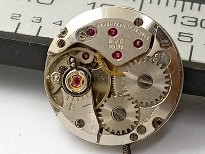 Vintage BWC cal. ETA 2410 Watch Movement Swiss Made For Parts Main Spring 