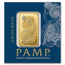 1 gram Gold Bar - PAMP Suisse - Multigram+25 (In Assay) 5372.19 per troy oz