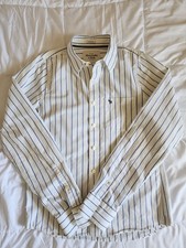 Abercrombie  Fitch Mens Large Long Sleeve Casual Preppy Dress Shirt YTK Vintage