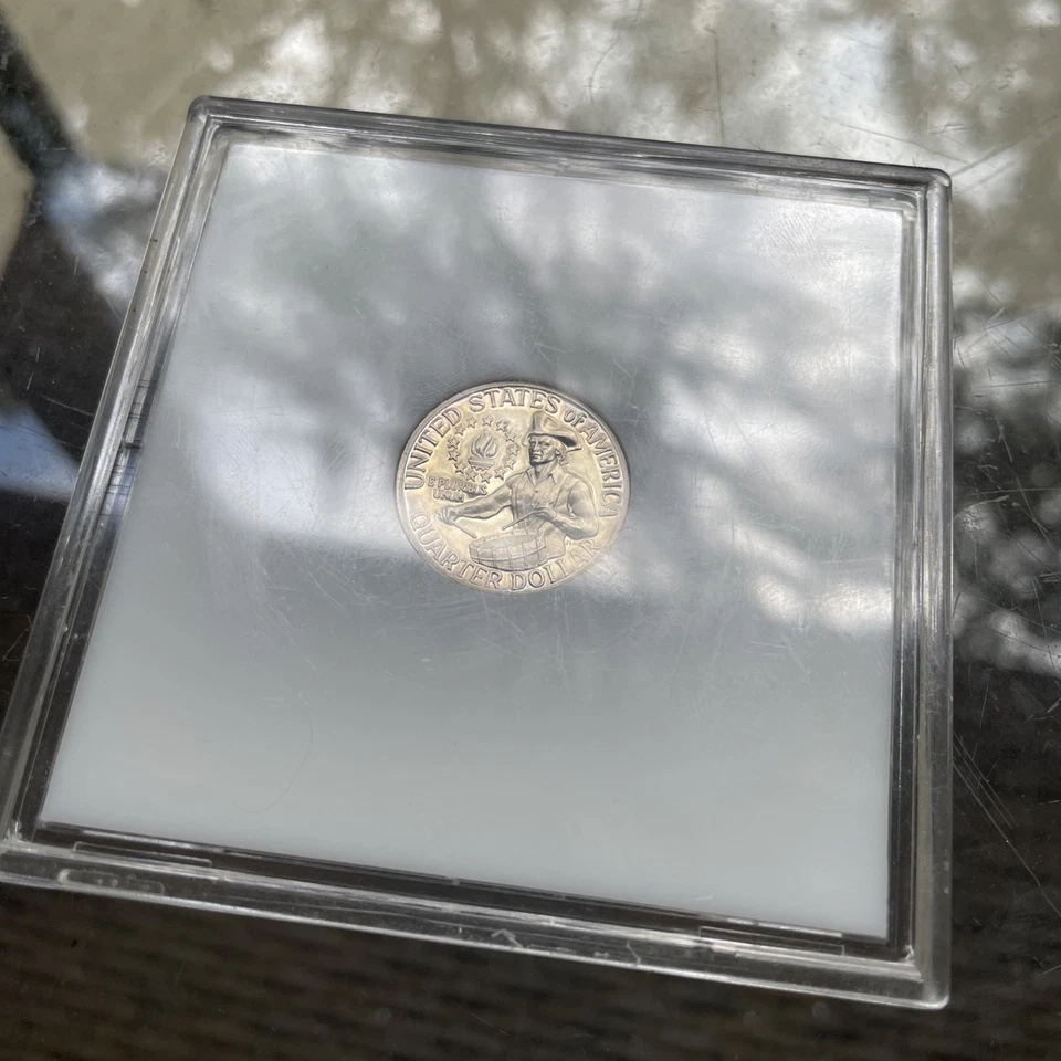 1976-S Plata Bicentenario Prueba Baterista Niño Washington Cuarto 25C Foto 4 de 4