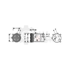 Kompressor Klimaanlage für Opel Astra F CC 1.6i 1.4i Vectra A
