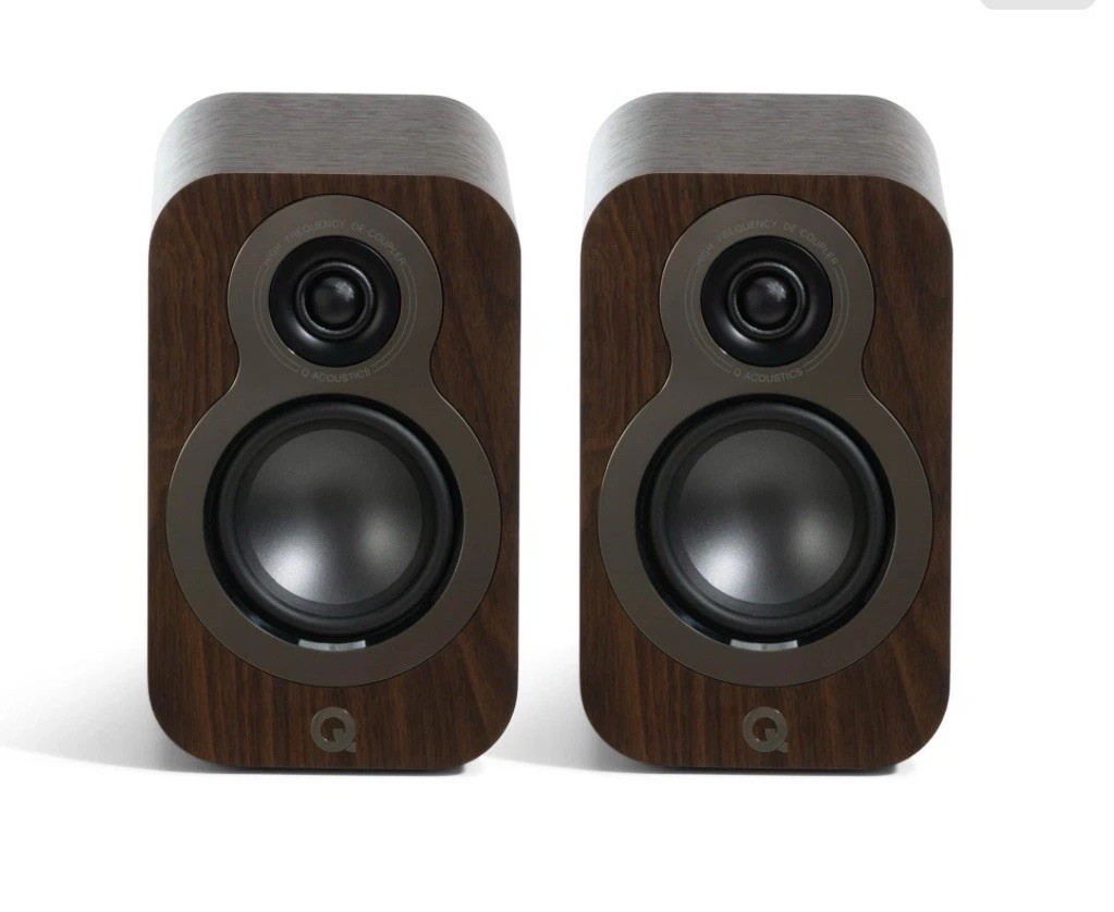 Q Acoustics 3010c Pair of Bookshelf Speakers C3 Cone Driver P2P