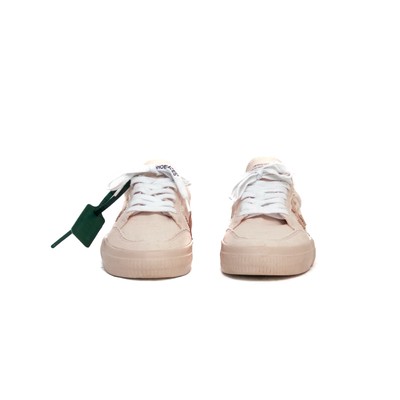 Off-White Womens Vulcanized Low Top Sneakers Pink/White – US 8