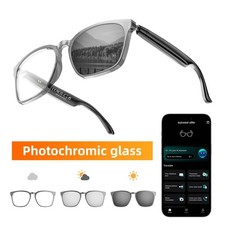 AI Smart Glasses for Men & Women Photosensitive Color AI Translation Sunglasses
