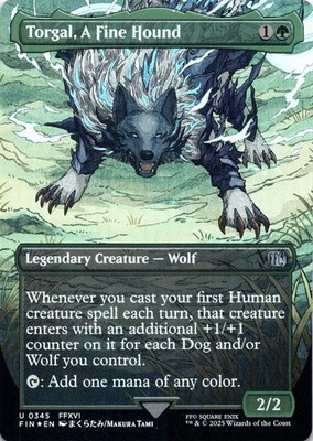 MTG FF トルガル プロモ foil版 Torgal, A Fine Hound (Borderless Foil) Final Fantasy - Magic MTG