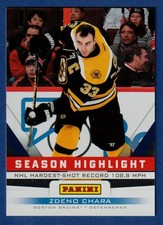 ZDENO CHARA 2012 Panini Father's Day Season Highlight #11 Boston Bruins Card*