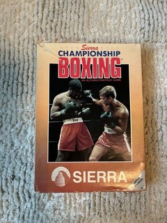 Sierra Championship Boxing PC Big Box 5.25" Floppy Disk Manuals & Inserts