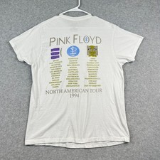 Pink Floyd The Division Bell 1994 Tour Graphic T-Shirt Mens L White Cotton