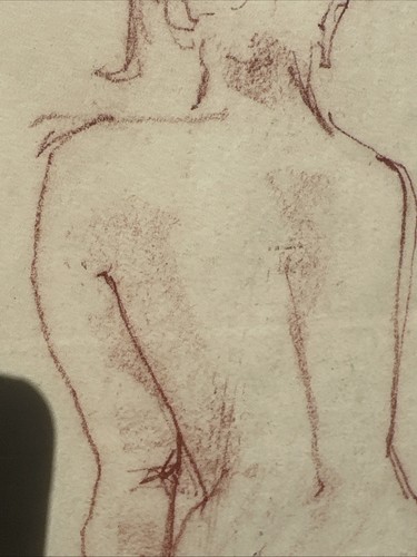Mcm Original Sketch Still Life Nude Signed J Whay? Rare One Of A Kind - Picture 4 of 8