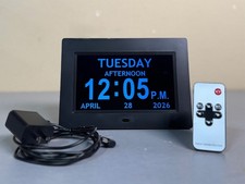 Digital Calendar Day Clock with Reminder Assistance for Alzheimer's and Dementia