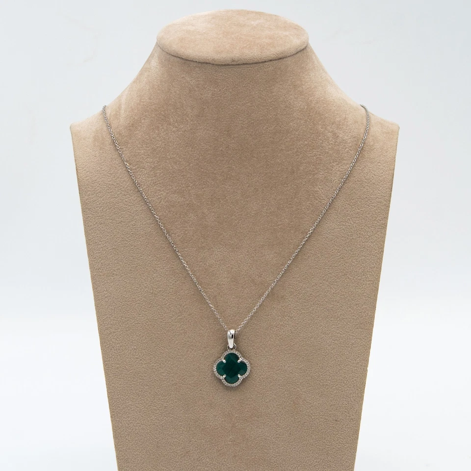 Collana Chimera in argento 925 con ciondolo di cristallo e zirconi I.11 - Immagine 2 di 4