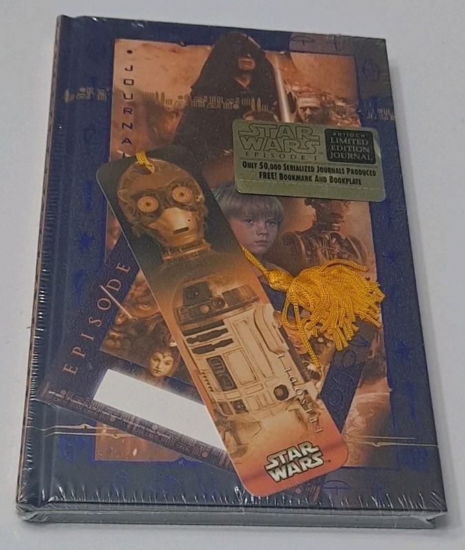 ANTIOCH STAR WARS EPISODE I LIMITED EDITION JOURNAL + BOOKMARK - NEW SEALED 2000