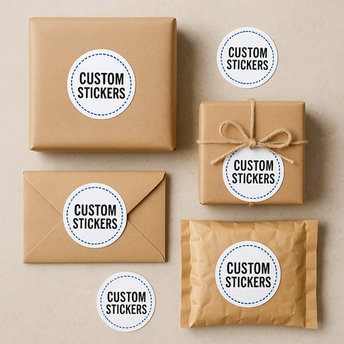 PERSONALISED STICKERS CUSTOM LOGO LABELS BUSINESS GLOSS / MATTE Waterproof UK - Picture 9 of 19