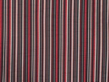 Broadway Red Stripes Fabric By The Yard, Upholstery Fabric, Curtain Fabric