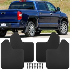 4x Black Universal Splash Guard Mud Flaps Mudguards For Car Suv Pickup Van Truck