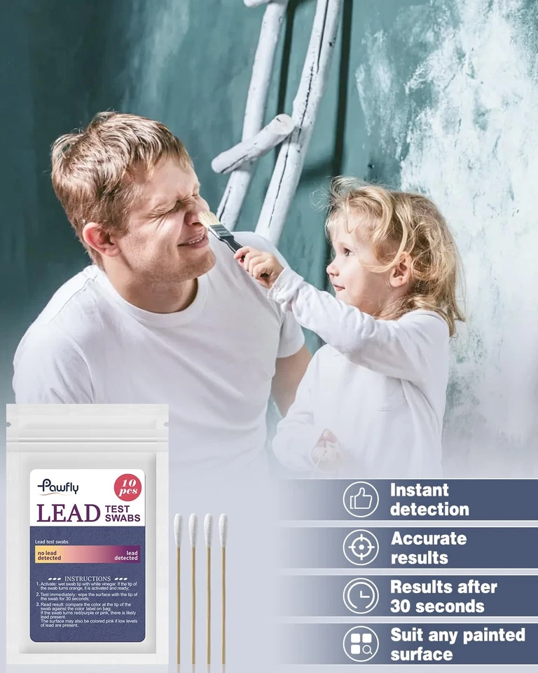 Pawfly 10x Schnelltest für Blei Teststäbchen Soforttest für Zuhause - Bild 4 von 4