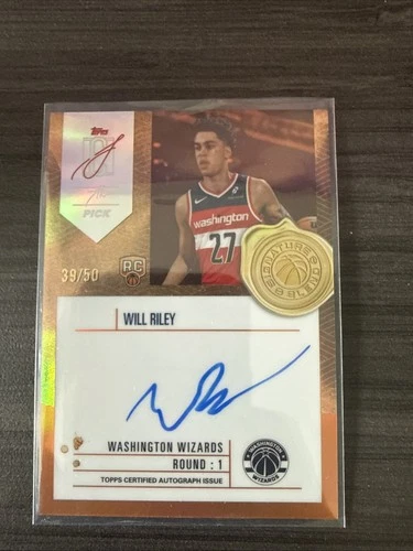 2025 Topps Signature Will Riley Gold (RAW)