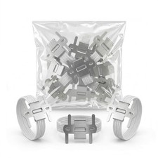 Royal Imports Silver/White Corsage Wrist Bands, Elastic Wristlets for Wedding...
