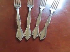 Oneida CANTATA Set of 4 Dinner Forks Community Stainless Glossy Flatware  Unused