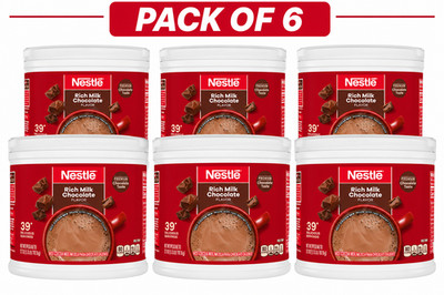 6 pack Nestle Hot Cocoa Rich Milk Chocolate Flavored Mix Powder, 27.7 oz, Can