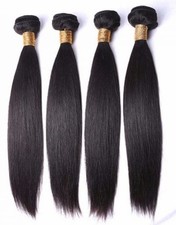 Womens? Premium 18? Straight Human Hair Bundles for Weave Extensions