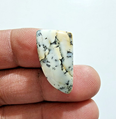 Natural Dendrite Opal Fancy Shape Gemstone 16 Carat Polished Gemstone Jewelry