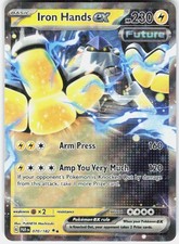 Pokemon TCG Iron Hands ex Paradox Rift 070/182 Double Rare Holo NM