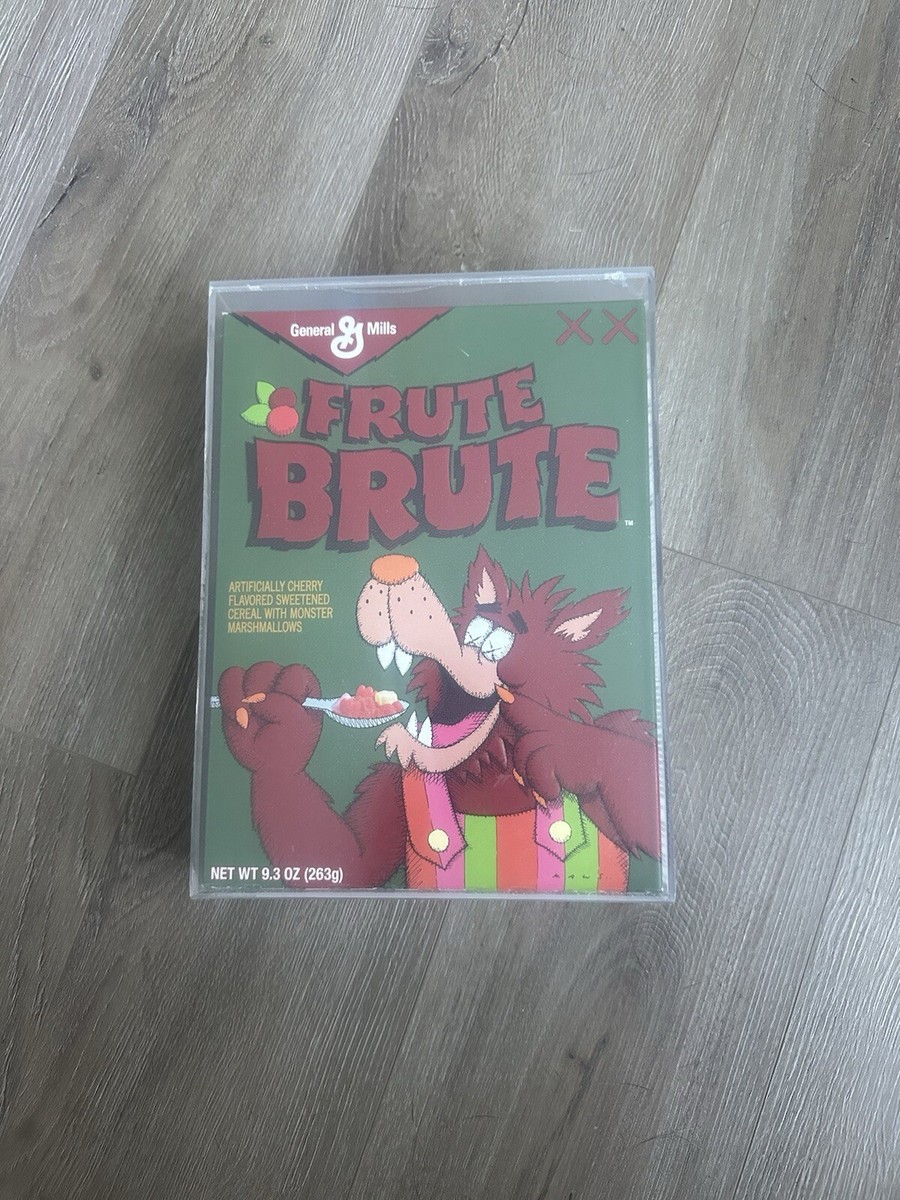 KAWS x Monsters Limited Edition Frute Brute Cereal with Acrylic