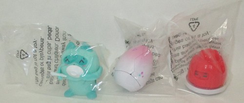 OH MY GIF Mini Toy Figures (LOT OF 10) #yumms Cat Donut Raccoon Pickle - Picture 4 of 4