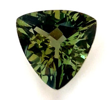 2.46 Cts Fine Quality Natural  Rare Apatit Apple Green Color Trillian Shape Gems