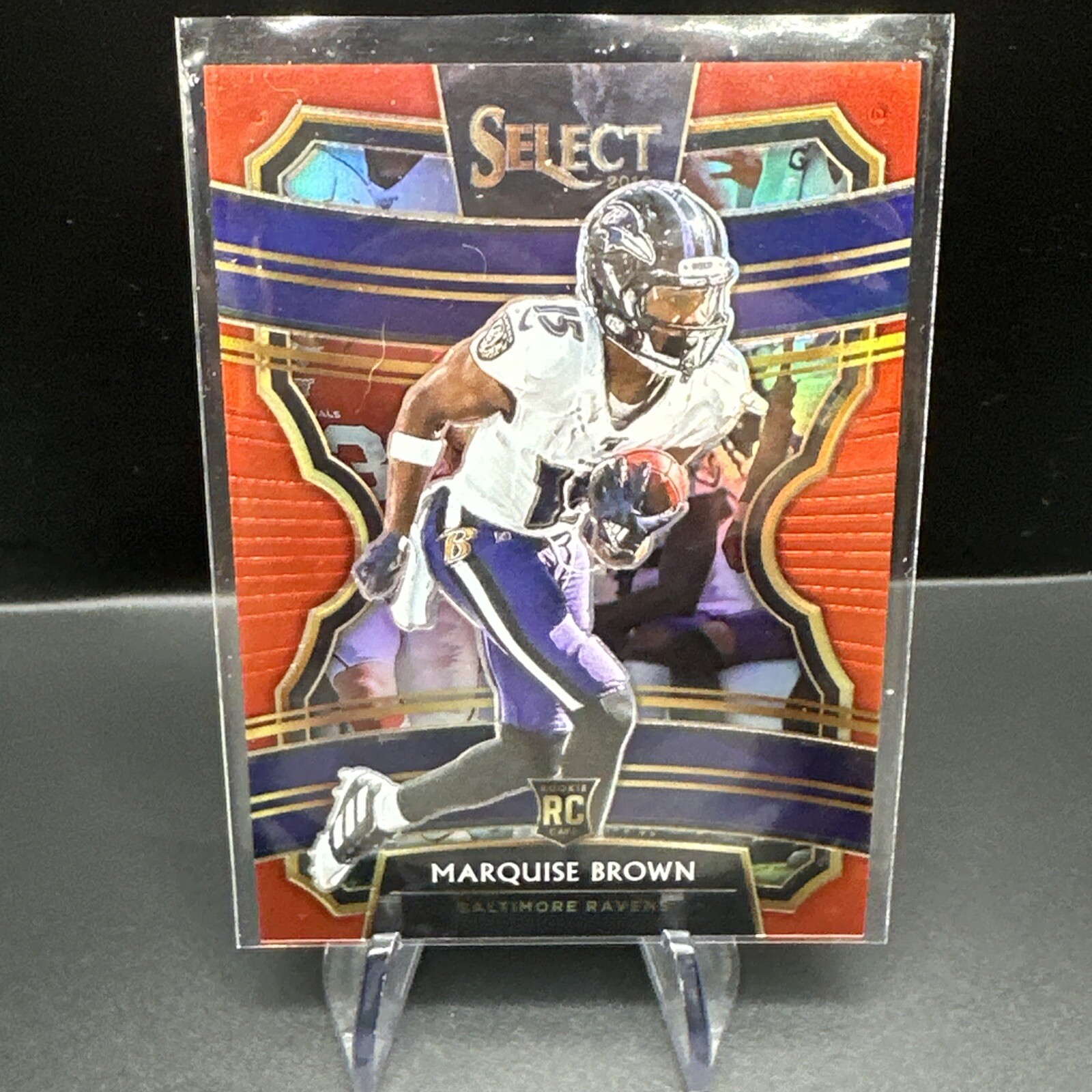 2019 Panini Select - Concourse Red Prizm #65 Marquise Brown /99 (RC) Baltimore