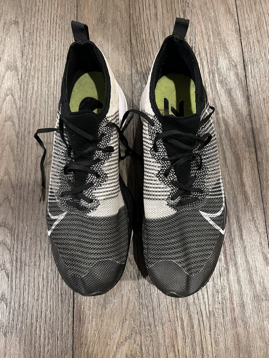 Nike Air Zoom Tempo Next% Flyknit size 12 Black White Volt Nike Air Zoom Tempo Next% Flyknit size 12 Black White Volt