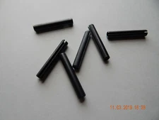 ROLL PINS 5/16 x 2" CARBON STEEL.  BLACK.  6 PCS. NEW