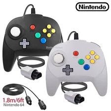 1/2 New N64 Controller Gamepad Joystick For Nintendo 64 Console Extension Cable